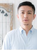 20代30代アップバング爽やかブラックフェードスタイルZ南越谷