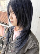 アミティ(AMITY)&nbsp;レイヤーカット×ネイビーブルー