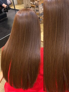 アロマ ヘアー ルーム 新宿3号店(AROMA hair room) 矯正毛でも明るくできます！おすすめのブラウンカラー