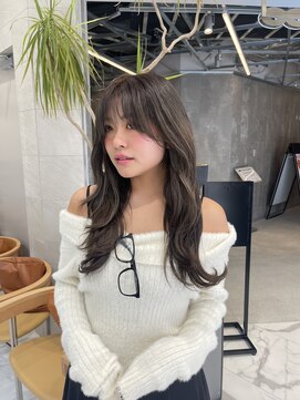 ピークアブー 原宿ハラカド(PEEK-A-BOO) アッシュベージュ、レイヤーカット、ロング、ベージュ、