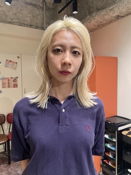 ノル 栄矢場町(nol) ムラシャン仕上げのホワイトブロンド
