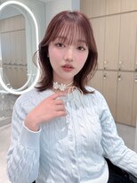 オモチャ 銀座(OMOCHA) ラベンダーピンク×韓国ミディヘア