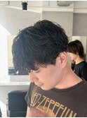 センターパート/シャドウパーマ/ニュアンスパーマ