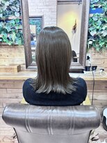 プランツヘアー&nbsp;肩下ボブ before after