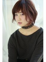 ルークス 中央林間(LOOOKS)&nbsp;暖色系カラーとデザインされたボブスタイル