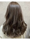 ナチュラルな【レイヤー】柔らか【ベージュ】【赤荻樹】