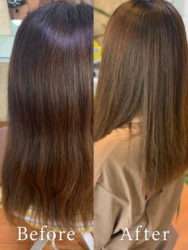 アークスヘアー アッシュべージュツヤ感UP♪ダメージレスのナチュラルストレート