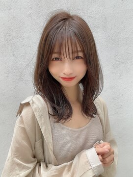 アフロート ルヴア(AFLOAT RUVUA) 20代30代大人かわいいセミロングヘア★ブランジュ