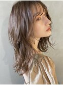 【PARK】ミディアムレイヤー×ラベンダーベージュ