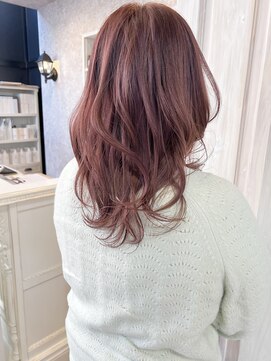 キャアリー(Caary) 福山市美容室Caary 春先取り！ツヤ感チェリーピンクベージュ