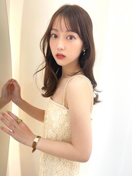 ノク(nok) シフォンセミディ_くびれレイヤーベージュアッシュグレージュ