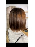 切りっぱなしボブ