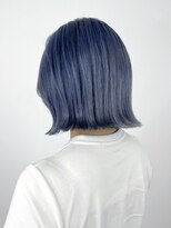 アルバム 新宿(ALBUM SHINJUKU)&nbsp;ブルーグレー_グレーベージュレイヤーロング前髪パーマ_ba476511