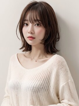 ジョウインアンドエマ(JOWIN AND EMMA) 20代30代大人かわいい/斜めバング/シルキーベージュ/前髪/くびれ