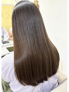 アミュー(amiu) 【美髪！マイフォース縮毛矯正】マロンベージュ