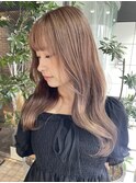 柔らかベージュ×レイヤーカット【戸田雅子】