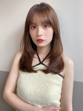 ジーナ 千葉(Zina) 髪質改善＊ワイドバングレイヤーミディ＊美髪【Zina千葉】