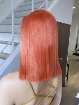 タイドヘアー 高槻2号店(TIDE HAIR) 【ペール系】オレンジカラー