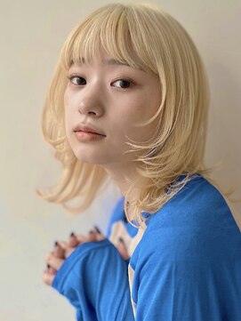 ガーデン 銀座(GARDEN) ウルフレイヤー/顔まわり/ハイトーン/小顔ヘア/姫ウルフ/韓国風