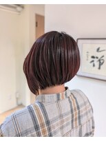 ソル 千葉(Sol)&nbsp;艶感引き立つ暖色カラー×アシンメトリーボブ