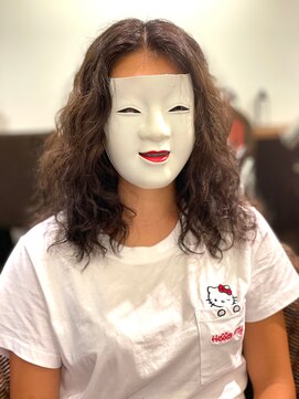 コマ(coma) 【coma中野】似合わせカットハードウェーブロングマロンベージュ