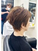 癖毛活かしショート