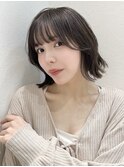 ミニウルフレイヤーカット顔周り前髪韓国ショートボブ/立川