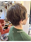 ミセスショートマッシュボブ40代50代60代