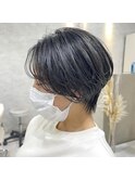 ショート/ネイビーショート/ダークネイビー/マッシュショート