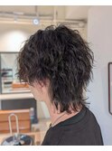 メンズカット/髪質改善/スパイラルパーマ/ショートウルフ/新千葉