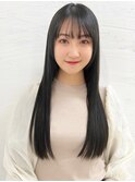 黒髪ロング