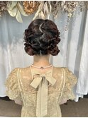 結婚式ヘアセット♪yu