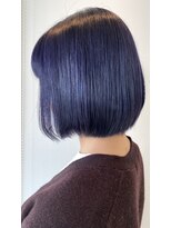 キャパ(CAPA)&nbsp;透明感ネイビーブリーチボブ