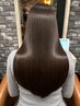 【大人気】カット+ケアカラー+高濃度水素アプトグロストリートメント ¥17400