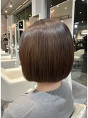【ツヤツヤ】派手さを抑えた、まろやかなマイルドボブ