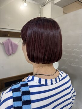 ヘアーワークスヴィクサス 諫早店(HAIR WORKS VIXUS) 艶々ピンクカラー
