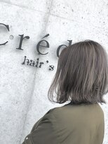 クレーデ ヘアーズ 五日市店(Crede hair's)&nbsp;ふんわり透ける、おもかるボブ♪