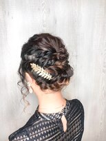 オーシャン 宇都宮店(Ocean) 結婚式シニヨンアレンジ