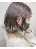 [CAMON. ]#バレイヤージュカラー#外ハネ#ボブ#ウェット質感
