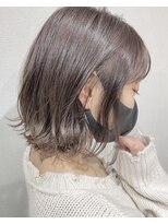 カモン(CAMON)&nbsp;[CAMON. ]#バレイヤージュカラー#外ハネ#ボブ#ウェット質感