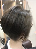 絶壁解消/刈りあげ 前下がり ショート ミディアム ふんわりボブ