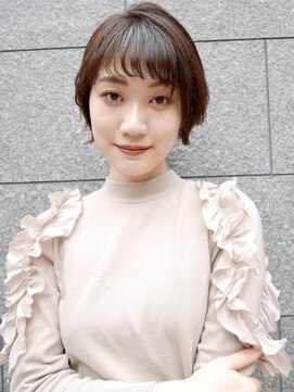 シュシュ(shushu) かわいい前髪外ハネショート【有海一生】/シースルー/髪質改善