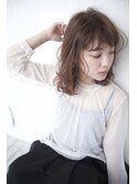 ナチュラルボブパーマ/大人可愛いウェーブボブ/小顔ボブc