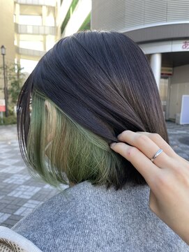 ブランシェ JR勝川駅南口店(BRANCHE) 【branche大前】インナーカラー×グリーンカラー