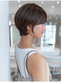 大人ショート/小顔ヘア/大人かわいい/ニュアンスカラー