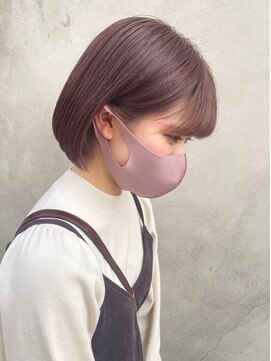 ベル バイ マグ 諏訪店(belle by Mag) 20代30代40代ナチュラルショートピンクアッシュ