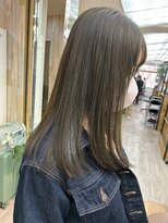 ナンバー アンフィール 渋谷(N° anfeel)&nbsp;【雨宮】小顔カットナチュラルレイヤーオリーブベージュ渋谷