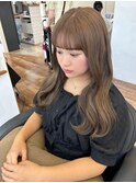 〇女の子らしさのある ベージュカラー 透明感カラー