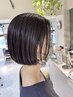 【ローダメージ（アイロンなし）】　カット＋ケアストレートパーマ　￥10780