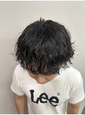 【kulmbyLuccica 廣江潔花】メンズカット×波巻きパーマ